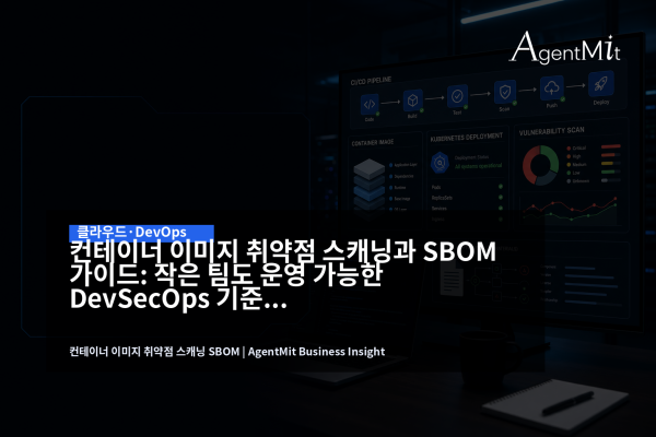 컨테이너 이미지 취약점 스캐닝과 SBOM 운영을 보여주는 DevSecOps 대시보드