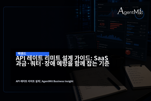 레이트 리미트는 단순 차단 기능이 아니라 API 상품, 과금, 장애 예방을 연결하는 운영 정책입니다.