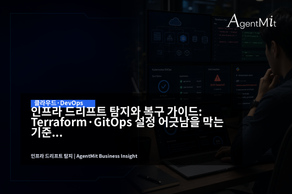 Terraform과 GitOps 드리프트를 점검하는 클라우드 운영 대시보드