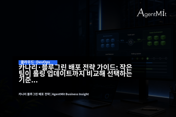 카나리 블루그린 롤링 배포 전략을 비교하는 DevOps 대시보드
